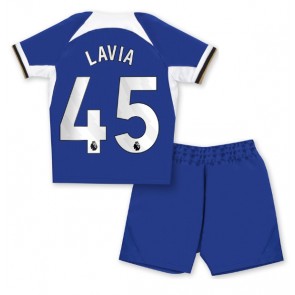 Chelsea Romeo Lavia #45 Domaci Dres za Dječji 2023-24 Kratak Rukavima (+ kratke hlače)
